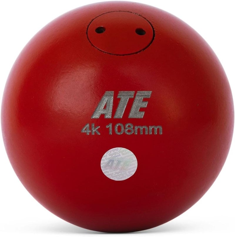 4THROWS Store ATE Turned Iron Shot Put Ball – World Athletics Certified Track and Field Equipment – Indoor Outdoor Training for High School, College, and Club Use – Precision Machined - Image 1
